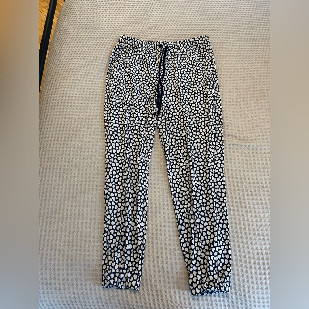 Lands' End Blue and White pajama pants